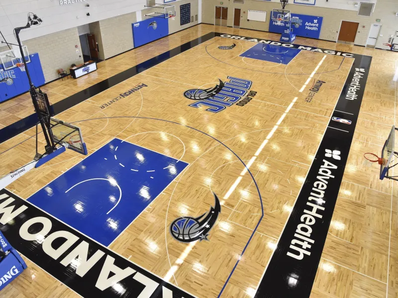AdventHealth and Orlando Magic Practice Facility Court.
