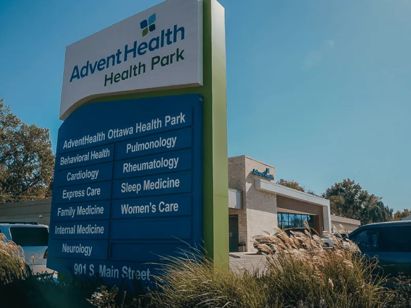 adventhealth ottawa health park signage