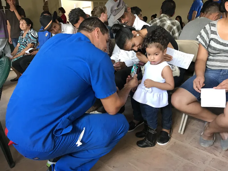 Seeing patients in Honduras