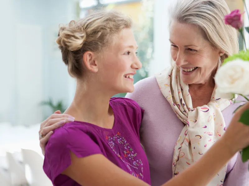 grandmother and granddauther