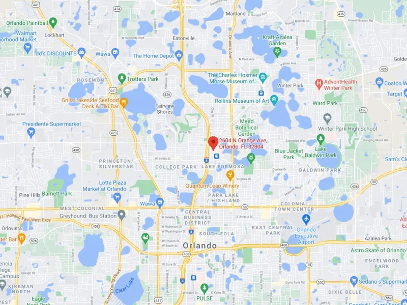 map of orlando