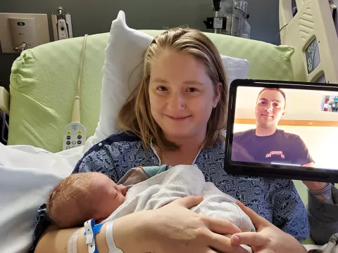 The Baby Place at AdventHealth Celebrates the First Baby of 2020