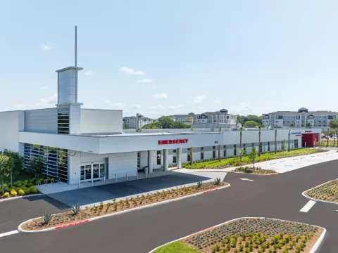 AdventHealth Winter Haven ER Exterior Drone Shot