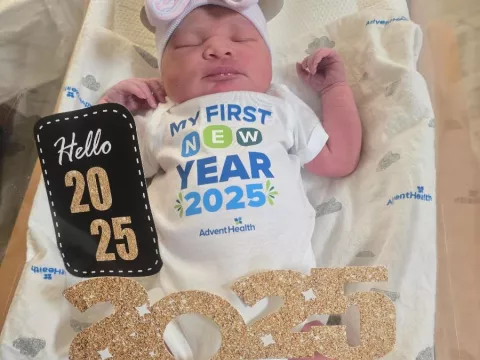 AdventHealth Heart of Florida's first baby of 2025: Baby Nova