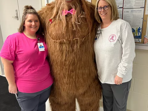 Big Foot says to get your Mammogram.