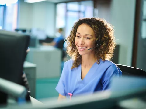 woman speaking on the phone