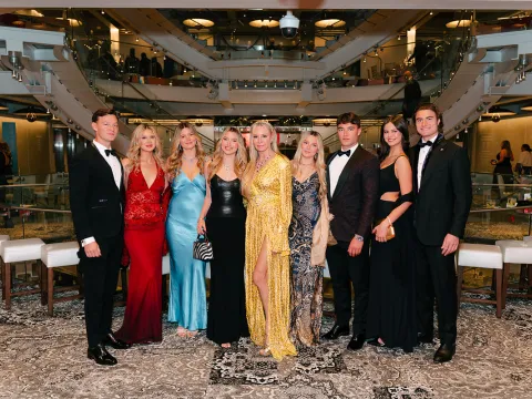 A group poses in Golden Gala 43