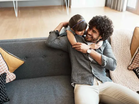 Brother with Young Sister.