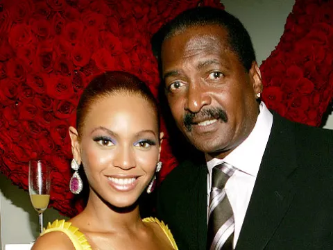 Beyonce and her father Mathew Knowles