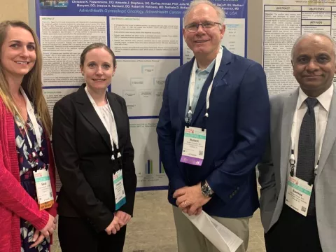 AdventHealth staff attend the gynecologic oncology annual meeting