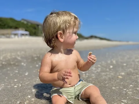 patient picture after craniosynostosis treatment 