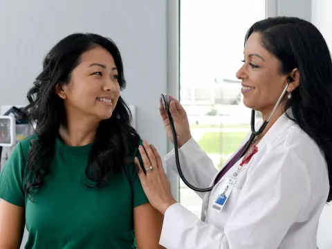 Provider with patient 