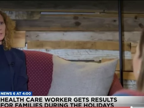 AdventHealth social worker provides holiday cheer this Christmas by giving back to one of her oncology families through the Angel Tree Program 