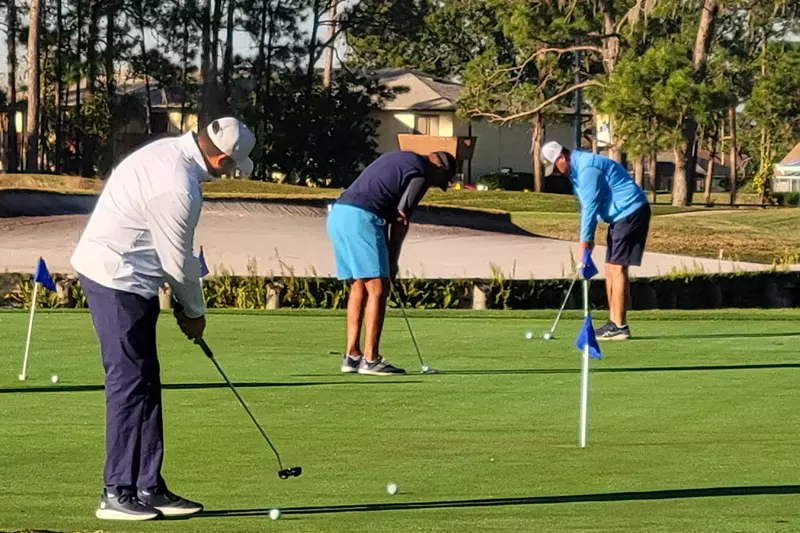 AdventHealth Sebring Celebrity Golf Tournament Putting Practice