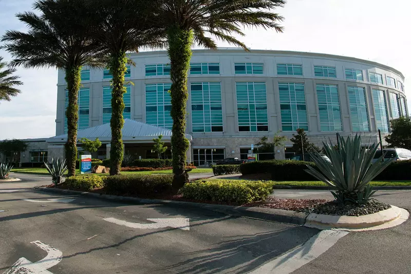 The front entrance of AdventHealth East Florida