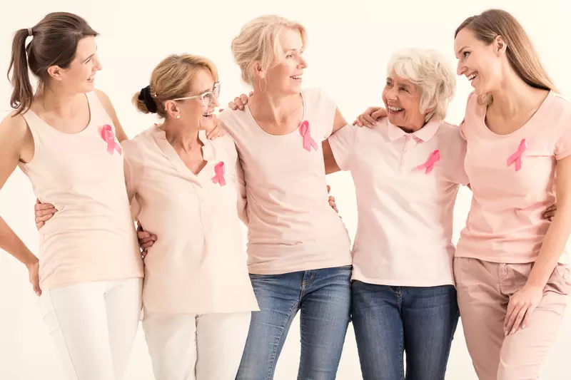 Group of breast cancer survivors.