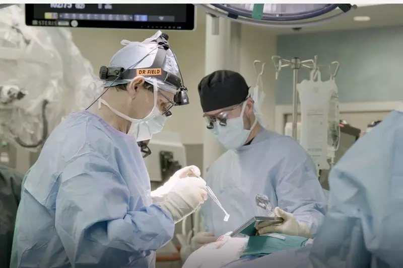 Dr. Field during surgery