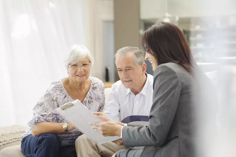 Care Management Conversing with Elderly Patient