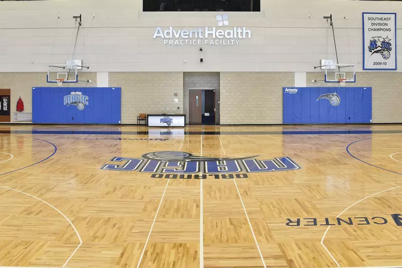 The AdventHealth Orlando Magic practice facility.