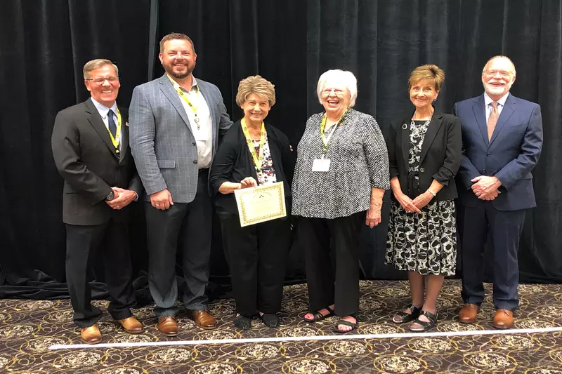AdventHealth Ottawa Administration and Auxiliary receiving the Gold Award of Excellence