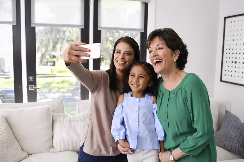 Family Taking Selfie