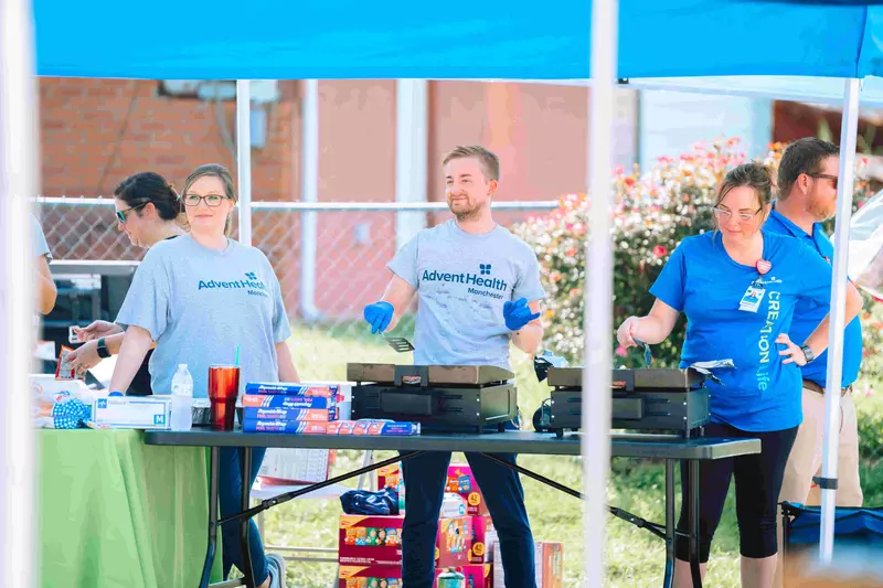 Team members at other AdventHealth hospitals across seven states jumped in to help colleagues, patients and families struggling to put their lives back together after flooding.