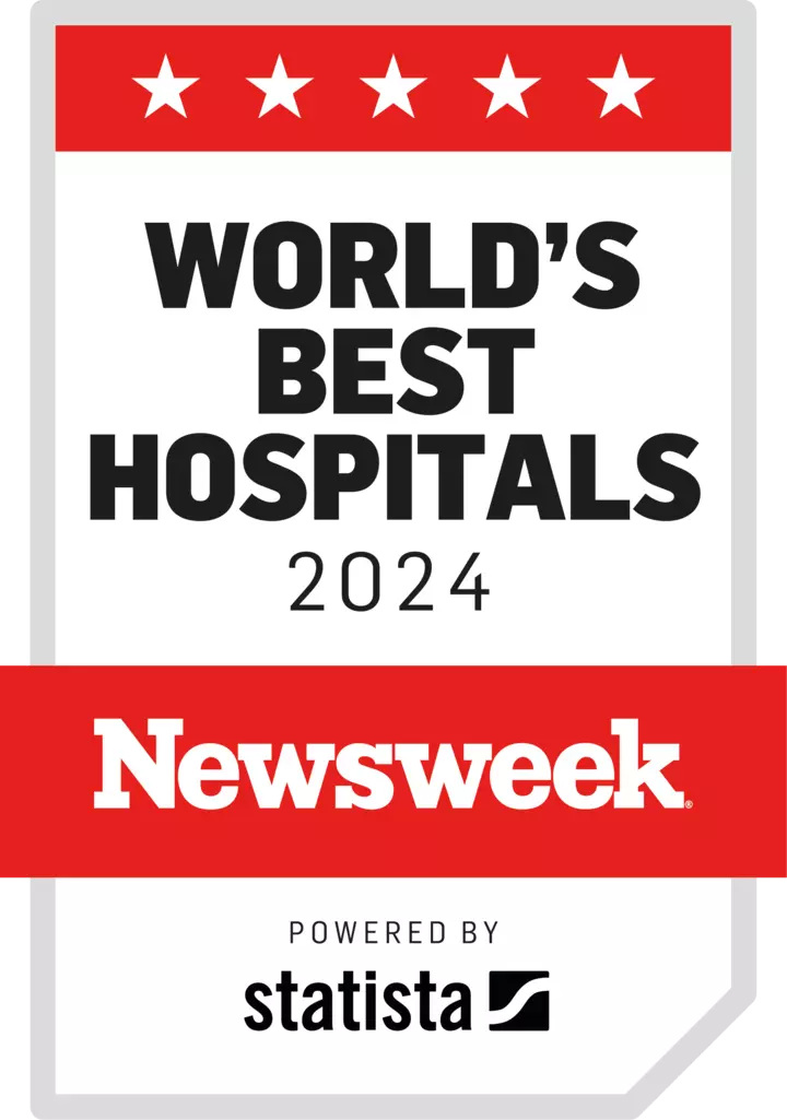 Newsweek World's Best Hospitals 2024 logo.