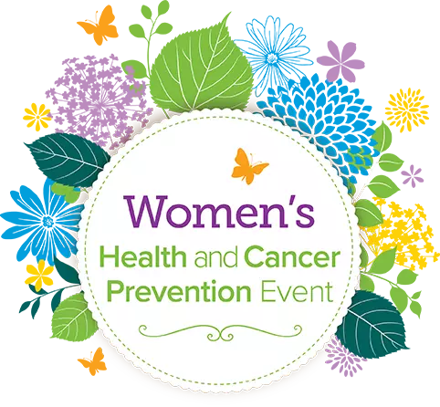 The 2022 Women's Health Event logo, which is a floral badge