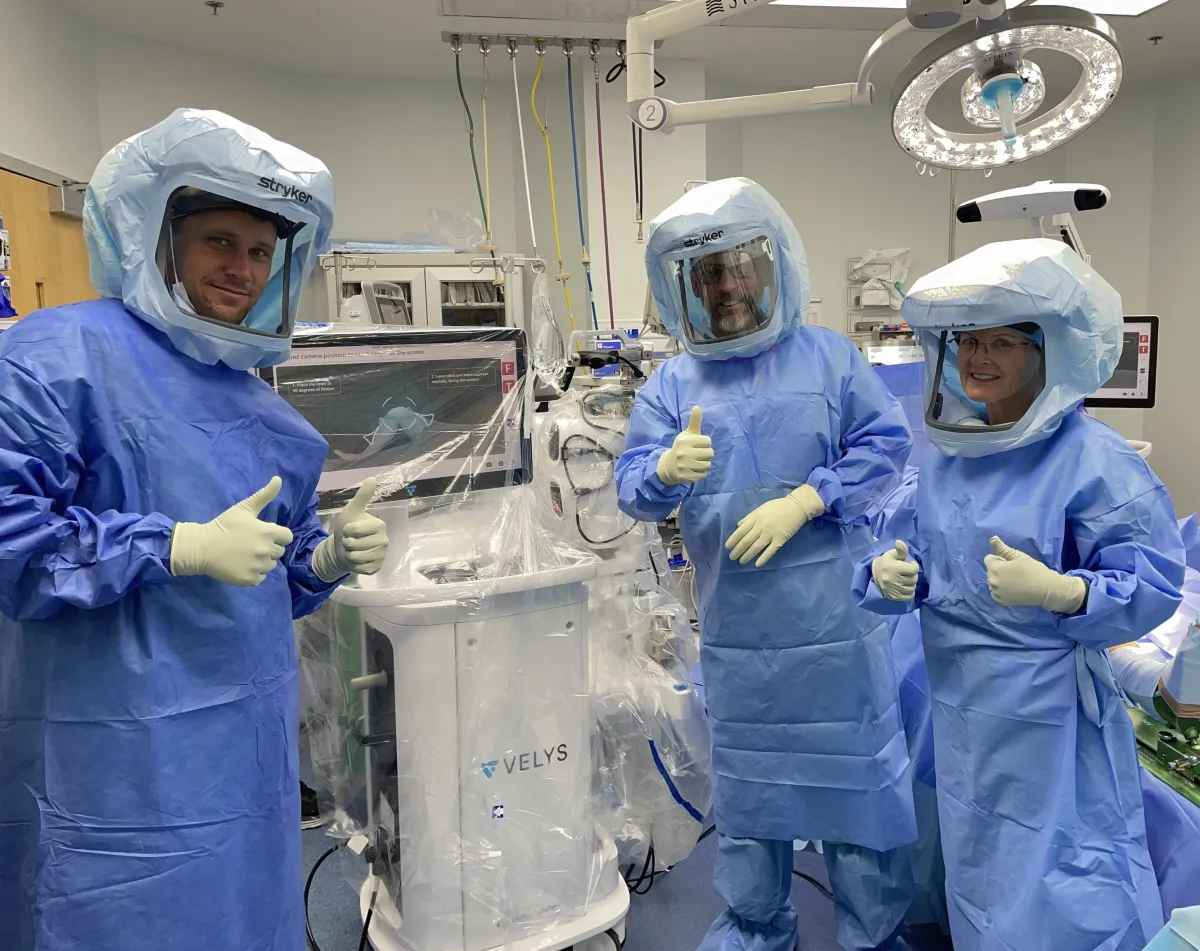 Dr. Mark Duber recently performed the first VELYS procedure AdventHealth New Smyrna Beach.