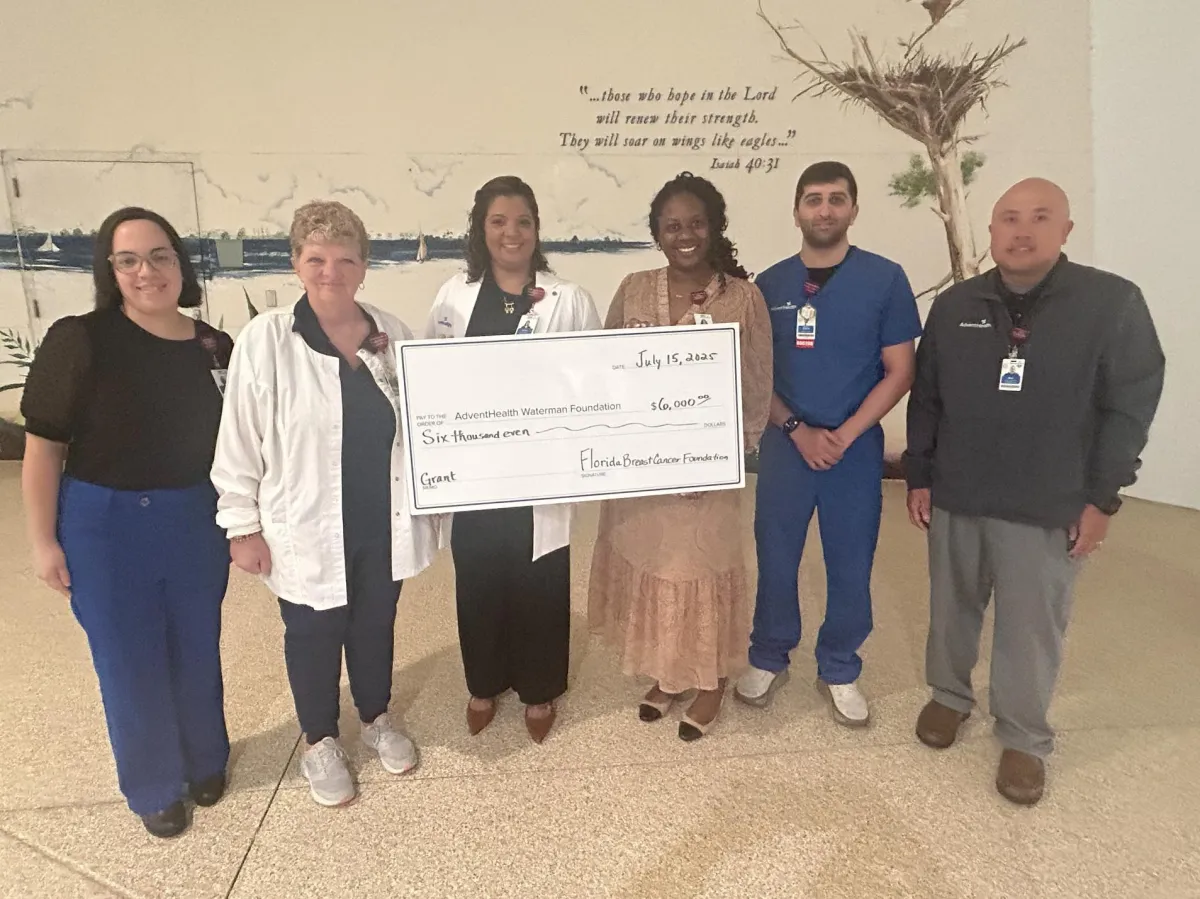 AdventHealth Waterman Foundation presents grant to Cancer Team