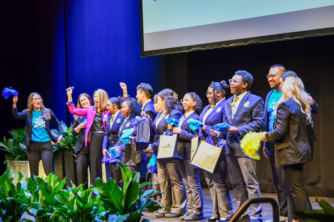 The 20 students selected for a work-study program at AdventHealth.