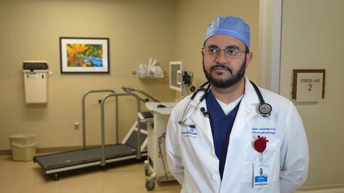 Dr. Marc Iskandar serves as a cardiac electrophysiologist with AdventHealth Apopka.
