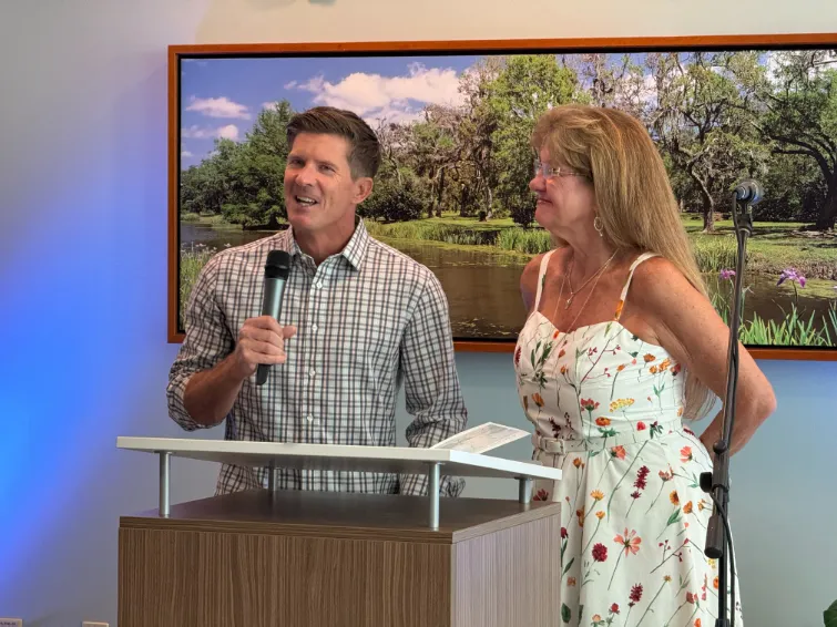 Donnie’s son, Jeff McFarland, and his widow, Tina, shared heartfelt anecdotes that reflect Donnie’s warmth, humor and legacy of compassion.