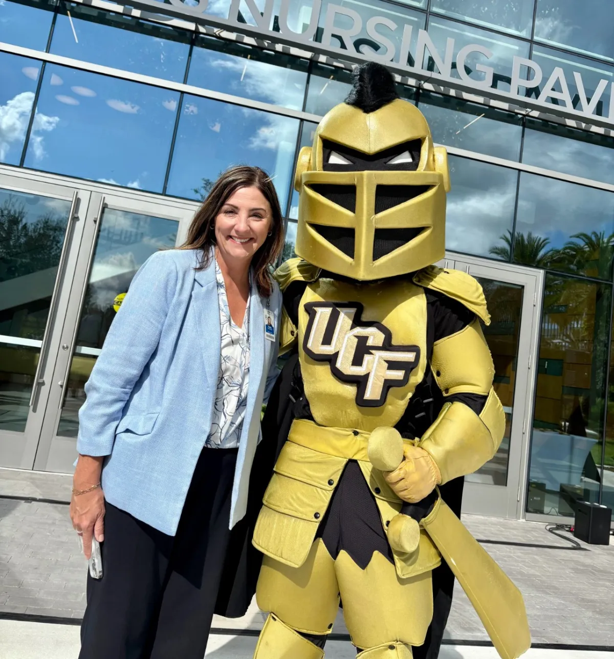 Knightro and Cathy Stankiewicz