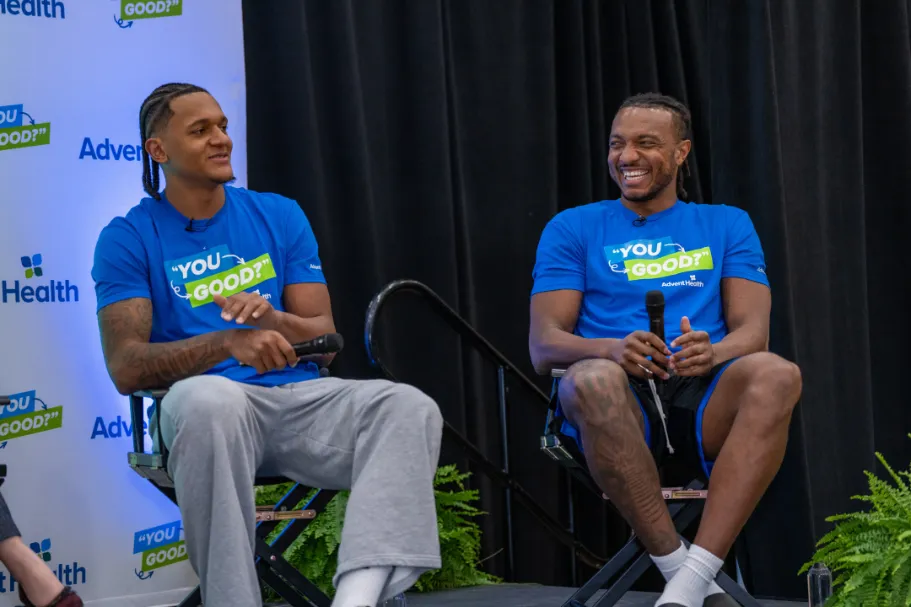 Paolo Banchero and Wendell Carter Jr. shared simple ways to start caring conversations about mental well-being.