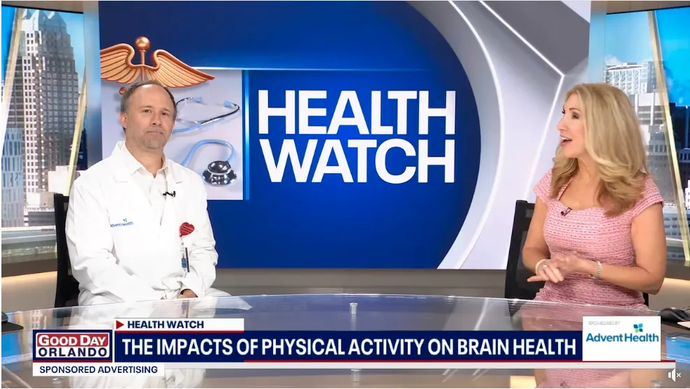 Dr. Kirk Erickson doing a news interview