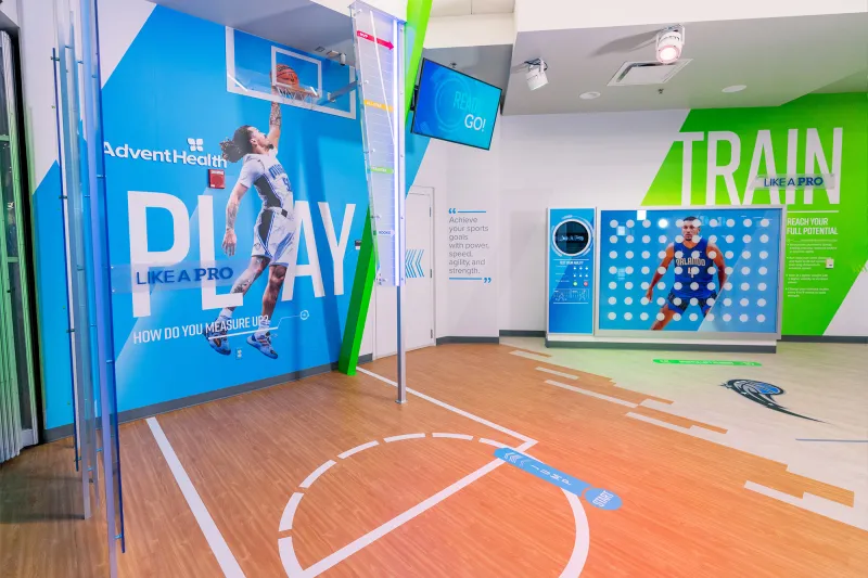A Training Room at the Orlando Magic AdventHealth Training Center