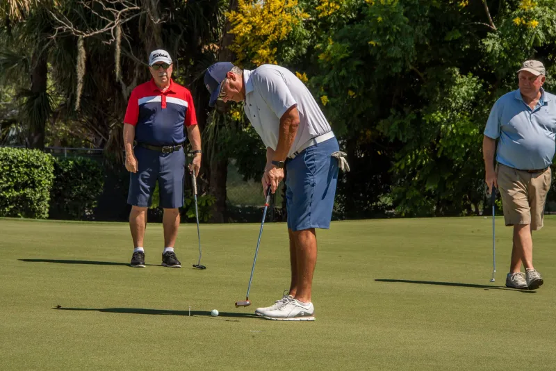 a golfer at the ELC Golf classic