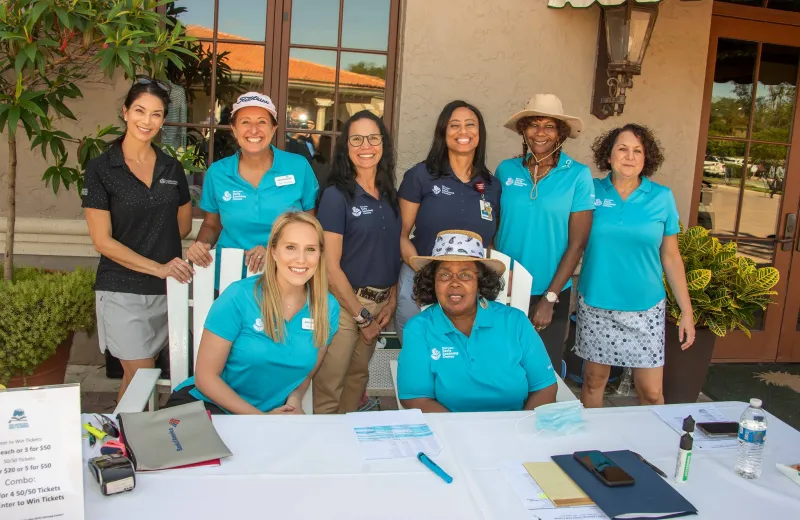 a photo of workers at the Early Learning Center Golf Classic Tournament