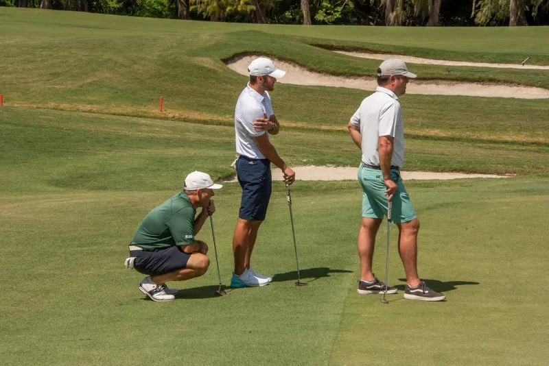 a photo of golfers at the Early Learning Center Golf Classic Tournament