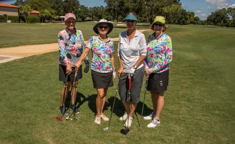 a group at the Early Learning Center Golf Classic Tournament