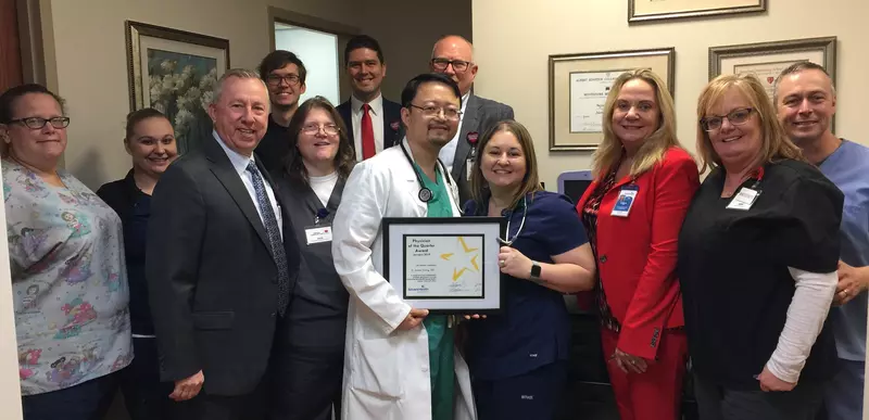 Dr. Wang Is Physician of the Quarter for AdventHealth Daytona Beach
