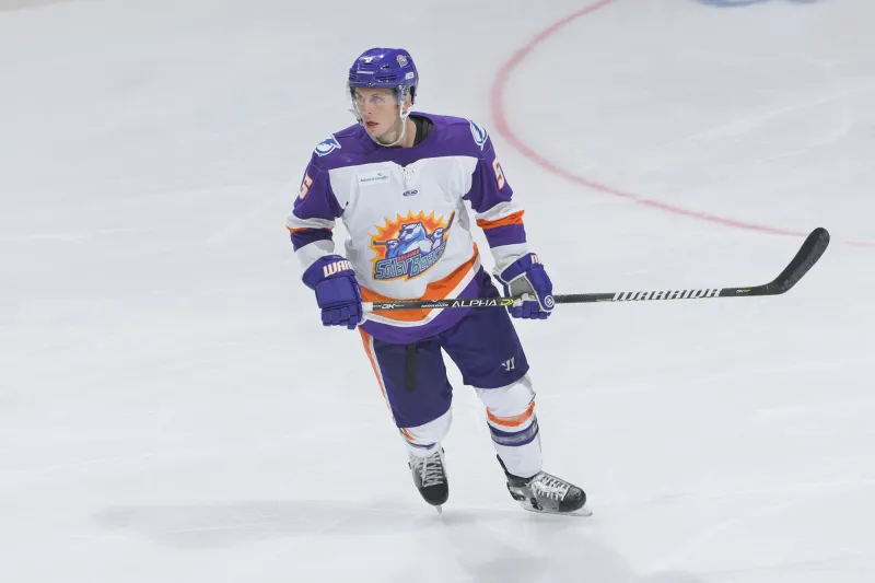 Orlando Solar Bears player on the ice.