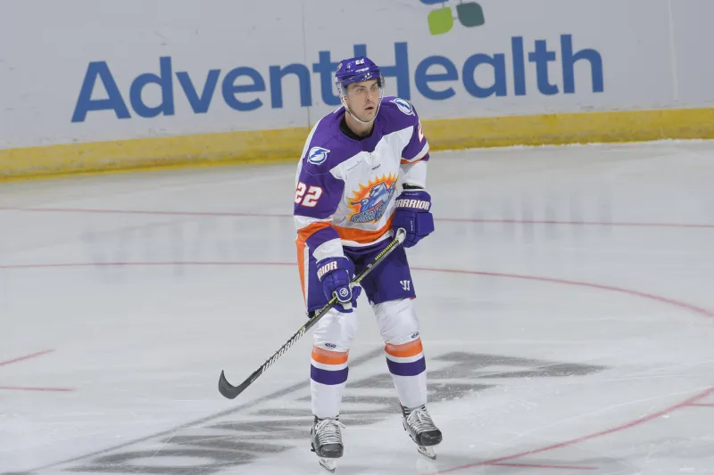 Orlando Solar Bears player on the ice.