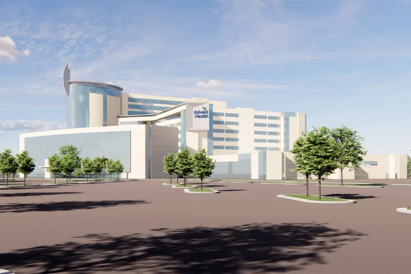 AdventHealth Daytona Exterior Rendering