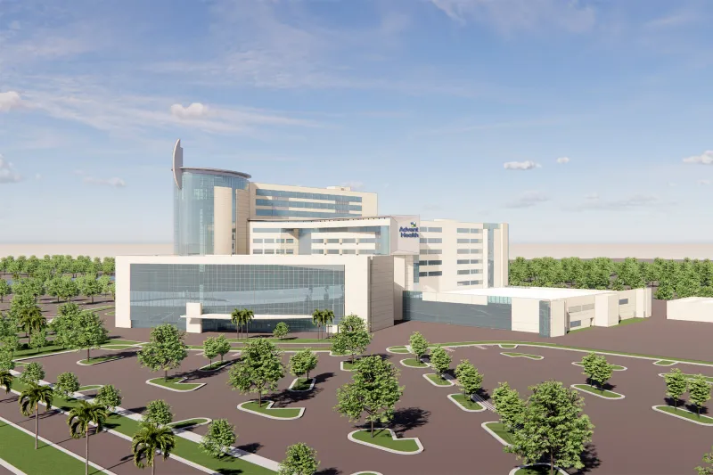 AdventHealth Daytona Exterior Rendering