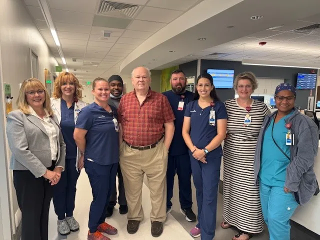 AdventHealth Clermont ER Team with their patient