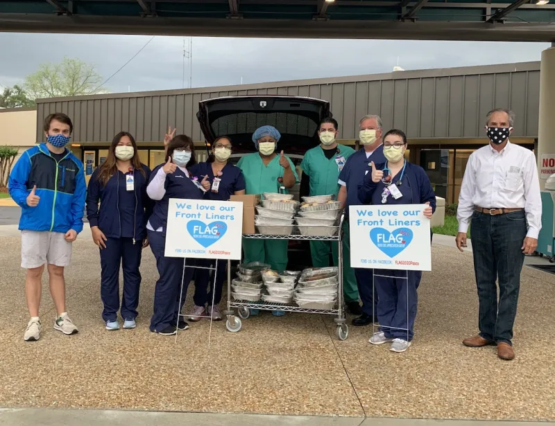 Healthcare workers and donations