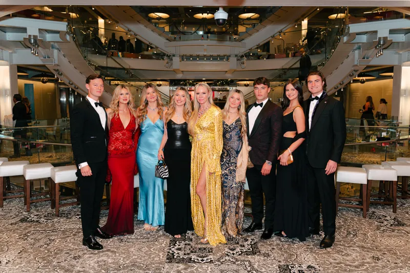 A group poses in Golden Gala 43