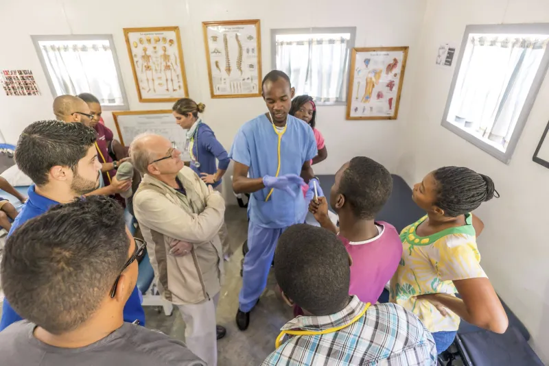 AdventHealth University Physical Therapy students on a mission trip in Haiti